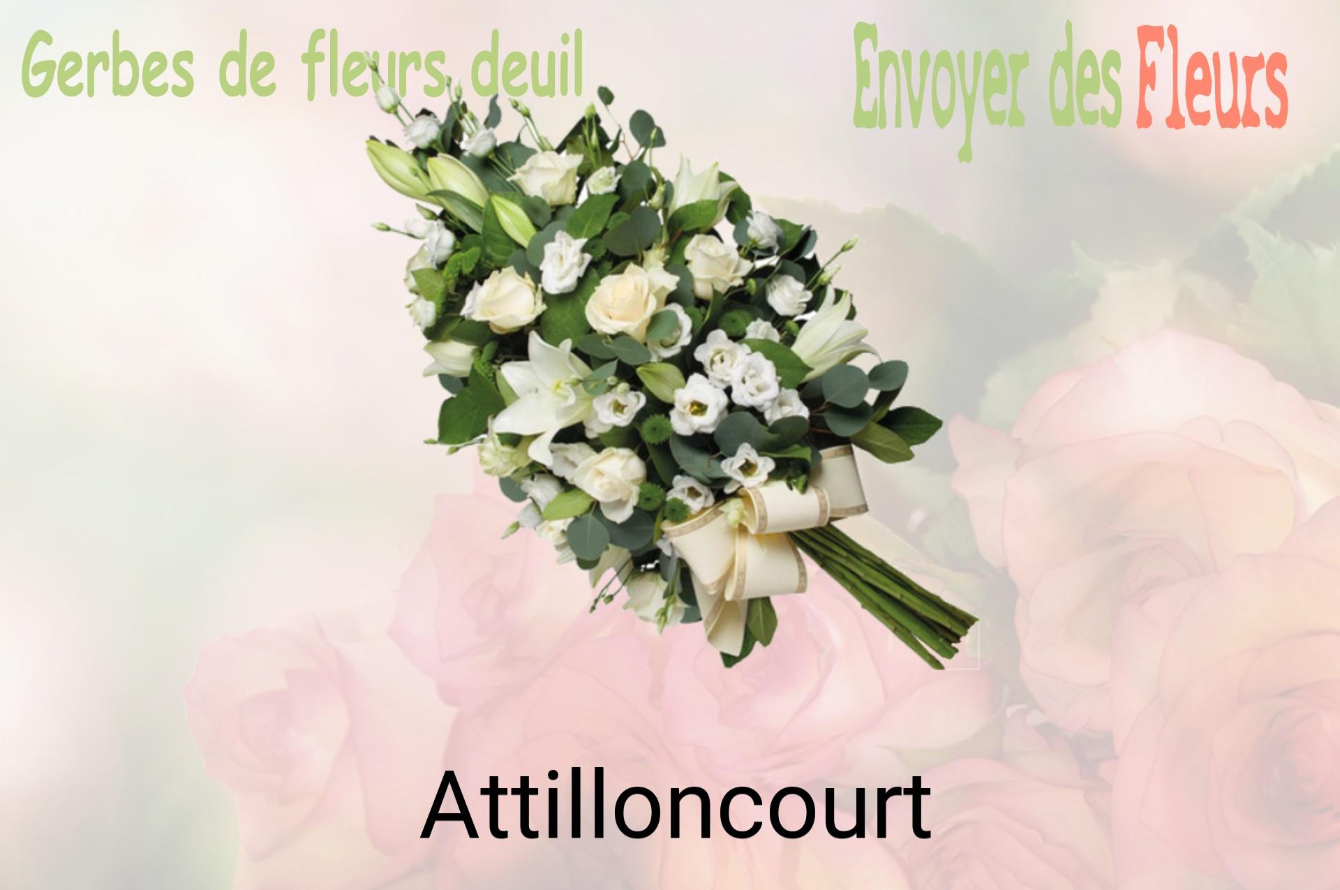 Gerbe de fleurs de deuil livrée à Attilloncourt